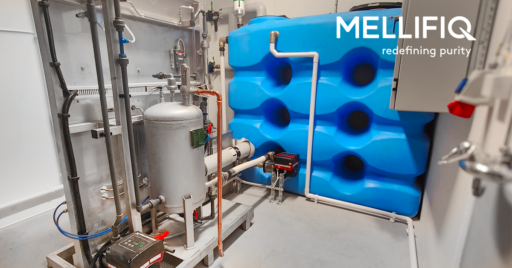 water treatment system installed for a rainwater harvesting project