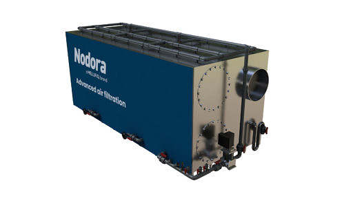 A wet scrubber that complements other VOC removal systems