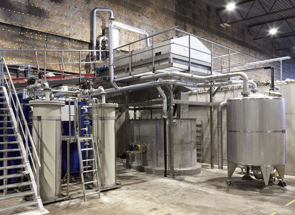 Axolot systems in recycling facility