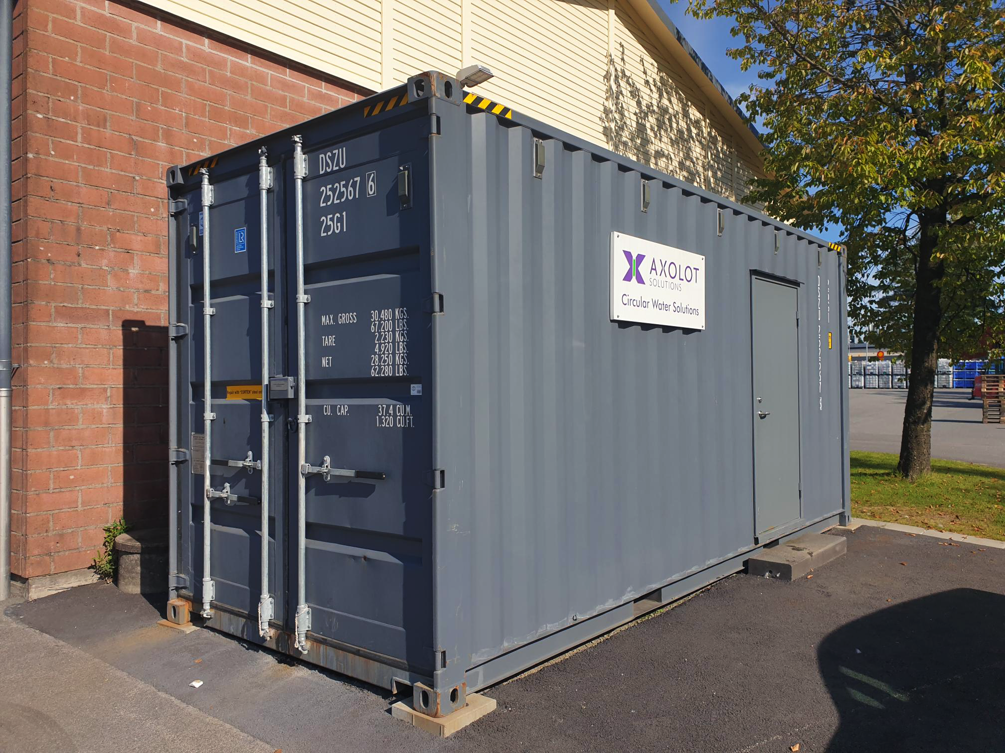 AxoPur containerized system in waste management project