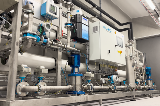 Membrane filtration system installed in drinking water plant