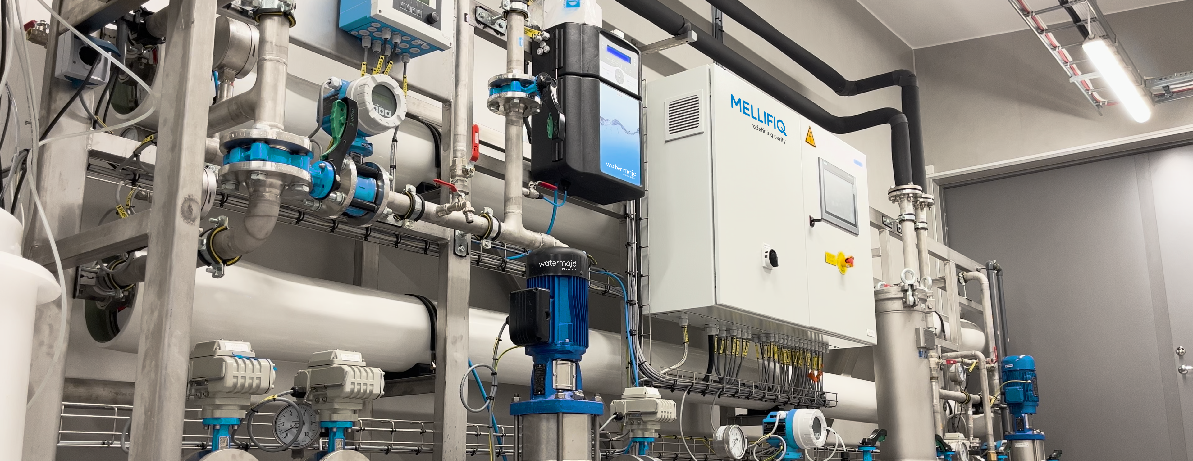 Installed membrane filtration system at water drinking plant