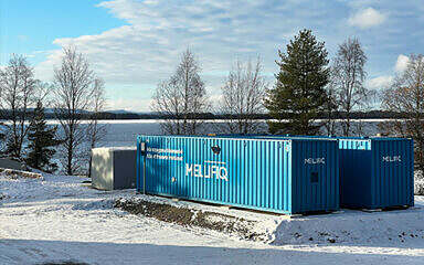 Installed container at Vilhelmina
