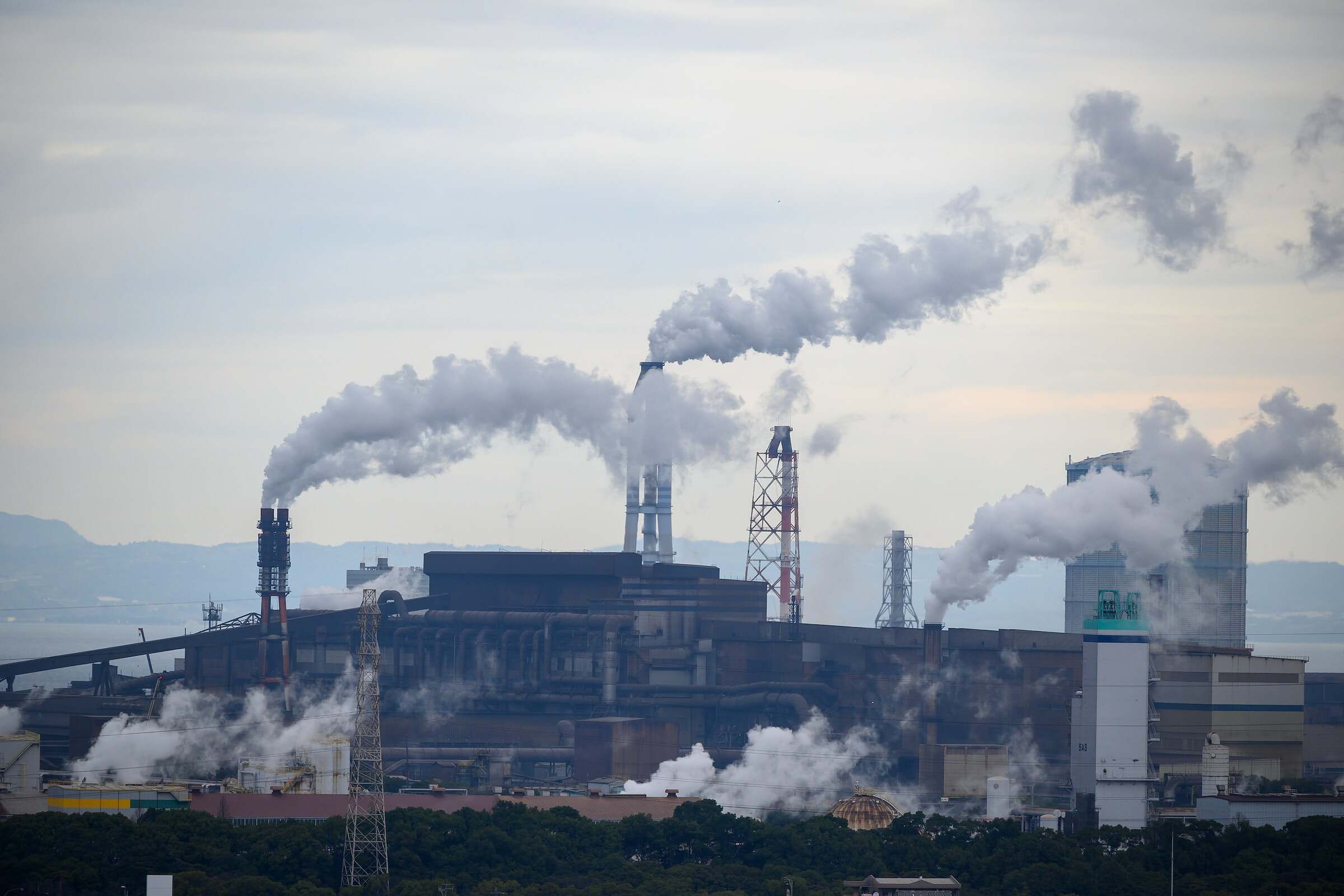 Image showing various industrial processes which produces huge amounts of VOCs