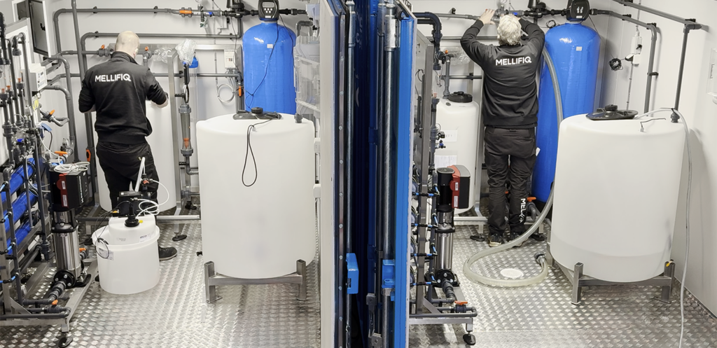 Installation of membrane system