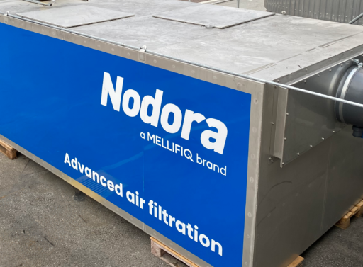 Showcasing Nodora X filtration system on pallet
