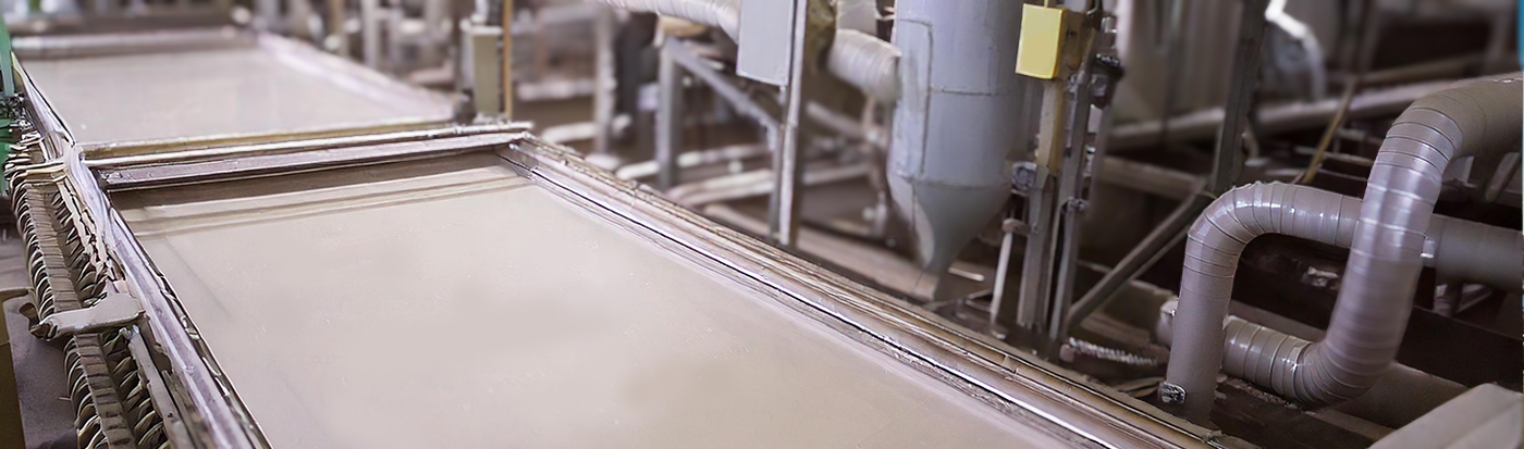 Paper making process in paper mill factory