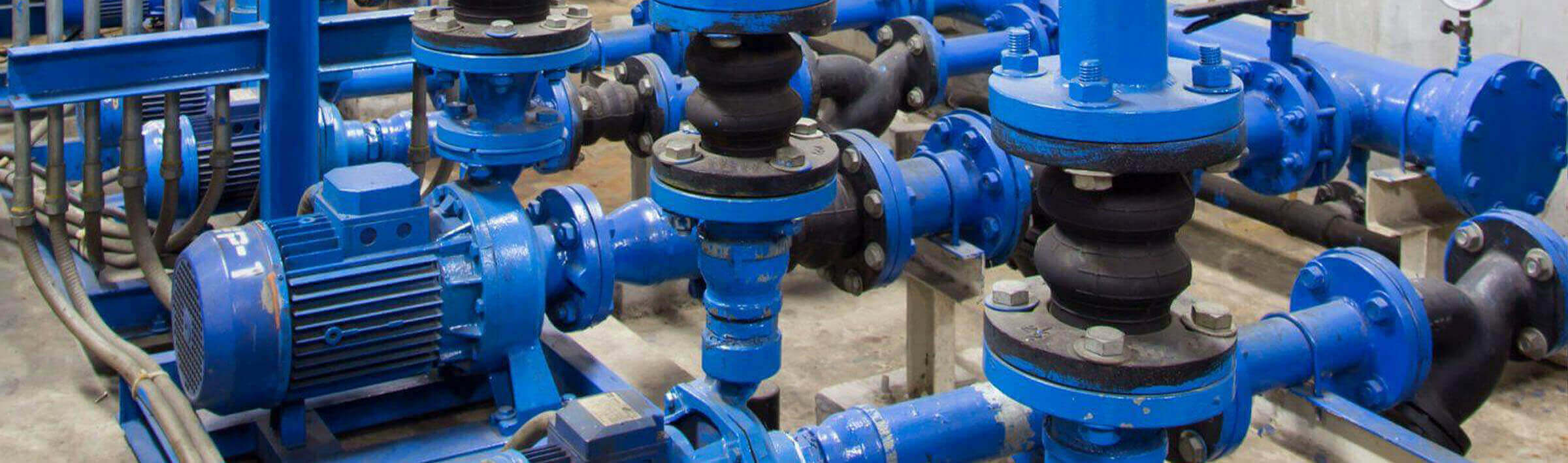 Pump stations and metal pipes